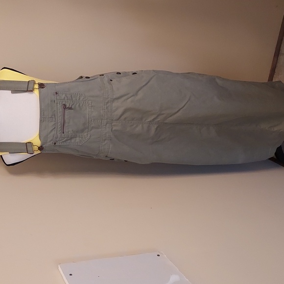 Eddie Bauer Olive Green Overall Dress - Picture 1 of 5